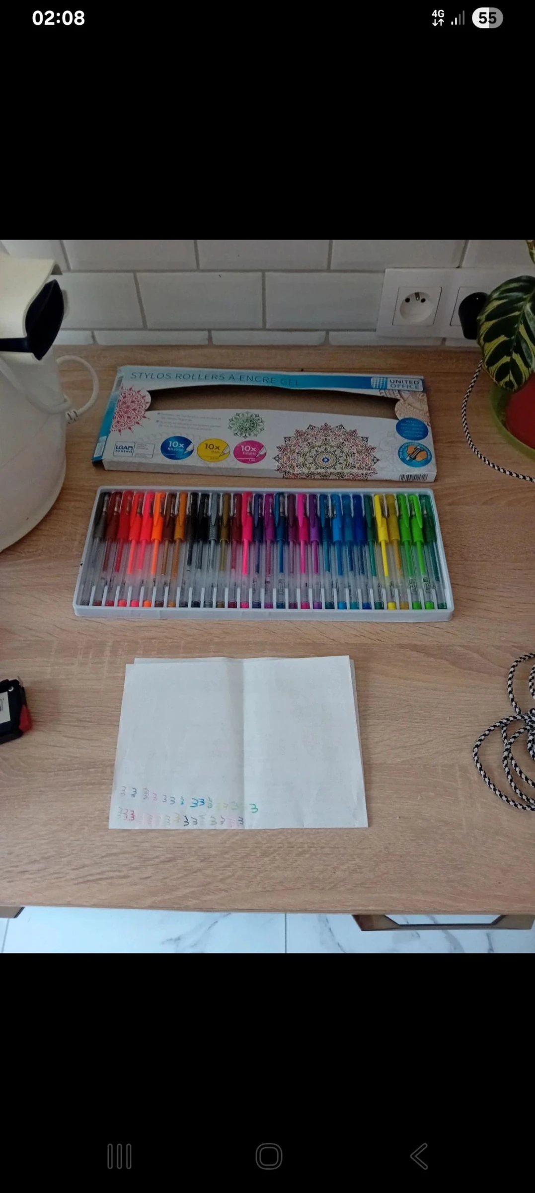 Stylo rollers gel
